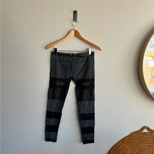 Alexander Wang Black and Gray Leggings